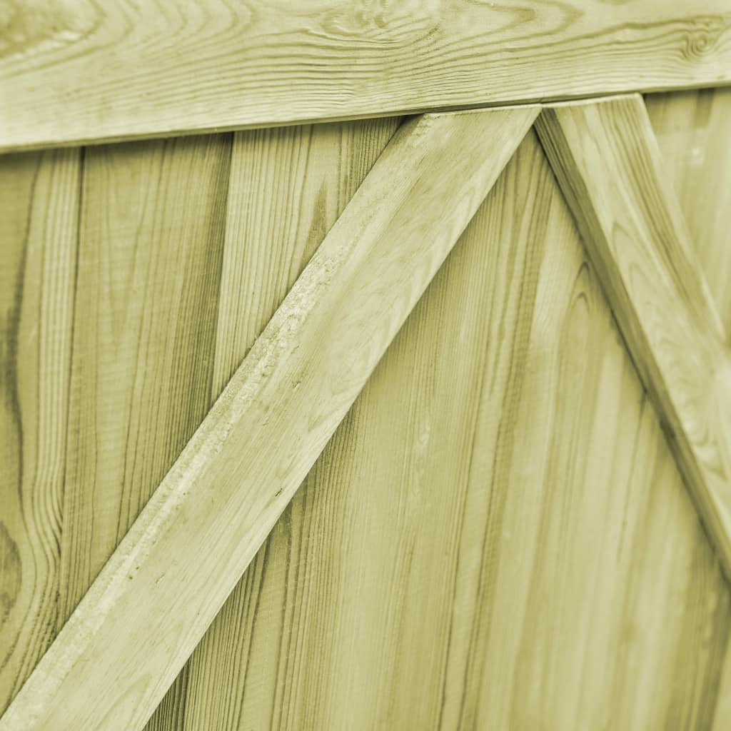 Cancelli da Giardino 2 pz in Legno di Pino Impregnato 300x100cm | homemem39