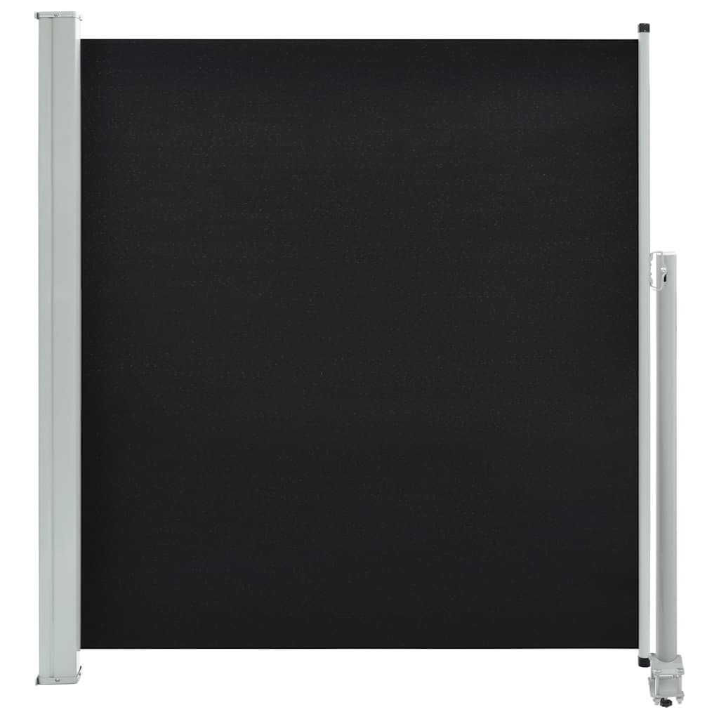 Tenda da Sole Laterale Retrattile 140 x 300 cm Nera - homemem39