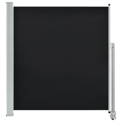 Tenda da Sole Laterale Retrattile 140 x 300 cm Nera - homemem39