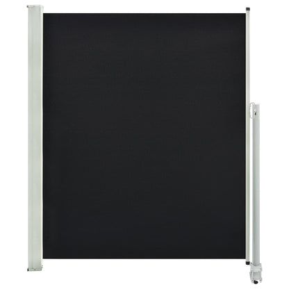 Tenda da Sole Laterale Retrattile 160 x 300 cm Nera - homemem39