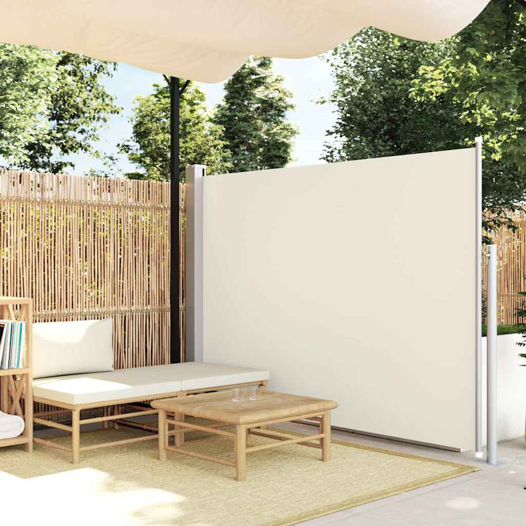 Tenda da Sole Laterale Retrattile 140 x 300 cm Crema - homemem39