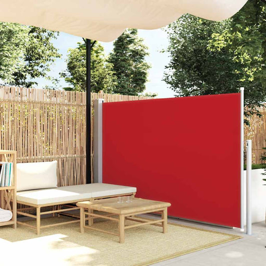 Tenda da Sole Laterale Retrattile 140 x 300 cm Rossa - homemem39