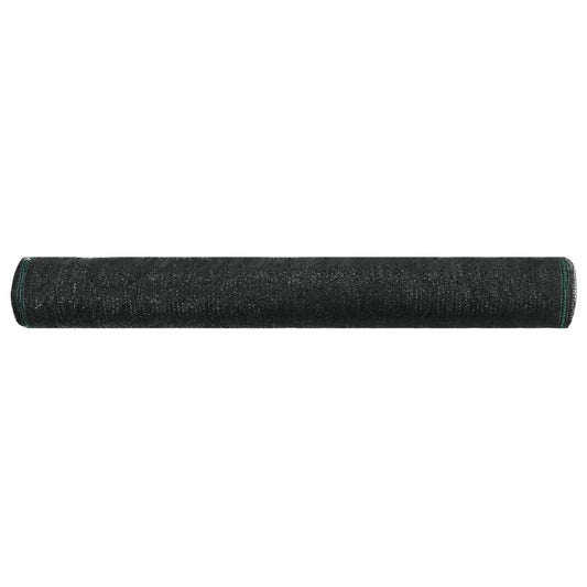 Schermo di Recinzione per Campo da Tennis in HDPE 1,2x50 m Nera