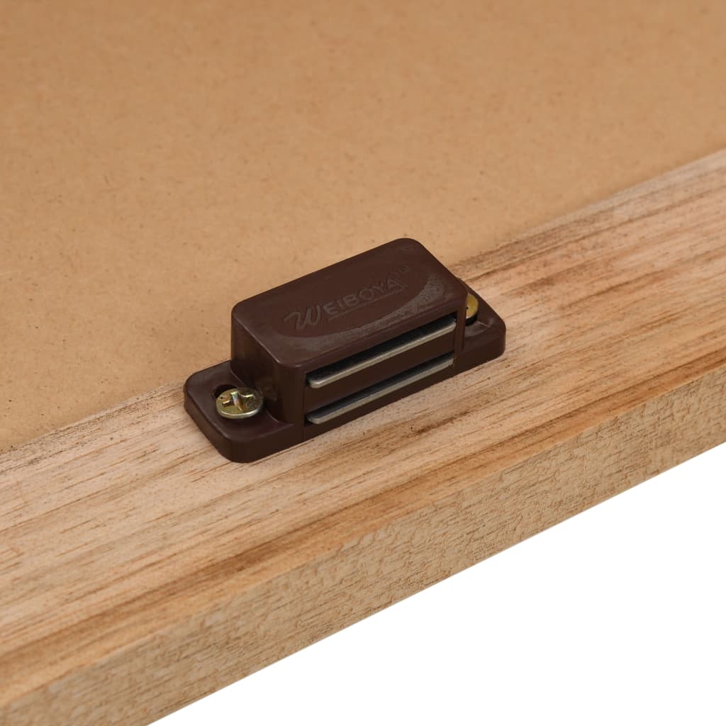 Mobile Sottolavabo in Legno Massello di Noce 66x29x61 cm - homemem39