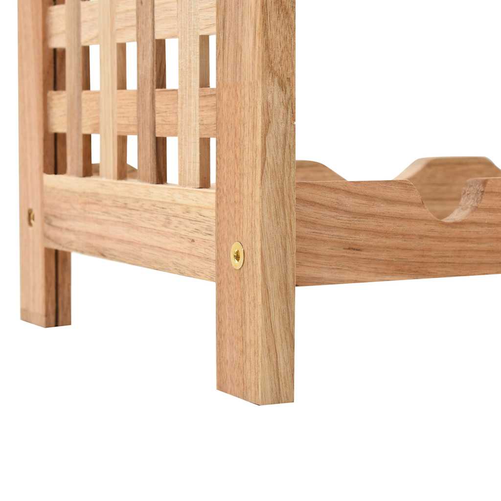 Portavini da 25 Bottiglie in Massello di Noce 63x25x73 cm