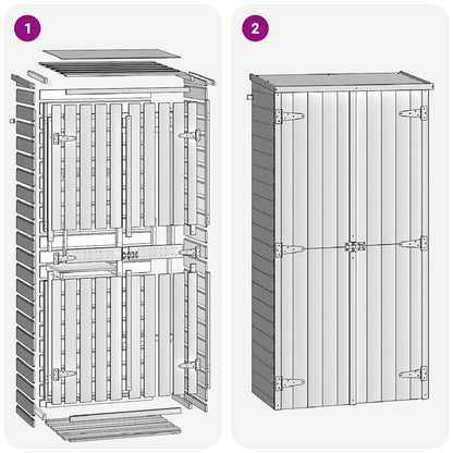 Capanno per Attrezzi in Legno di Pino 85x48x177 cm - homemem39