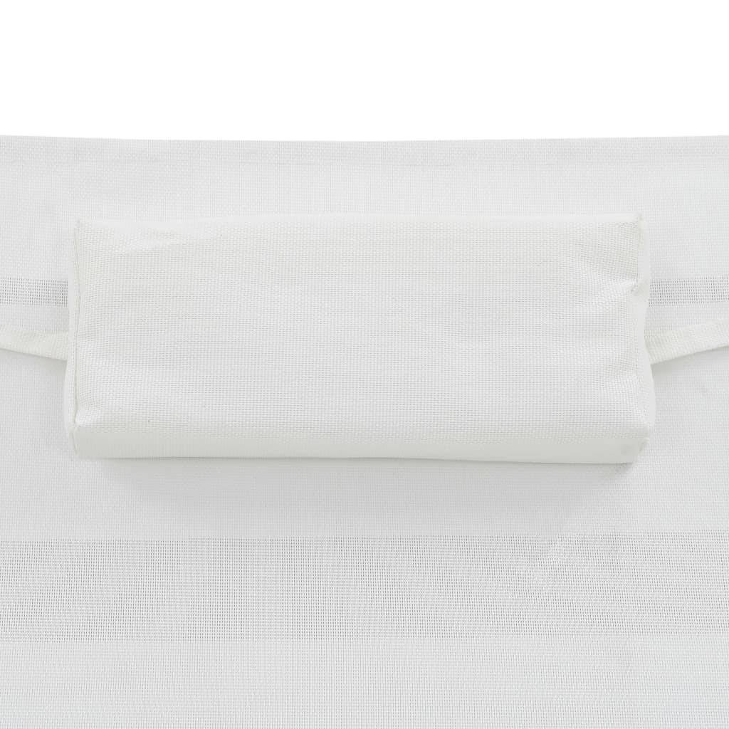 Lettino Prendisole con Cuscino in Polyrattan Nero - homemem39