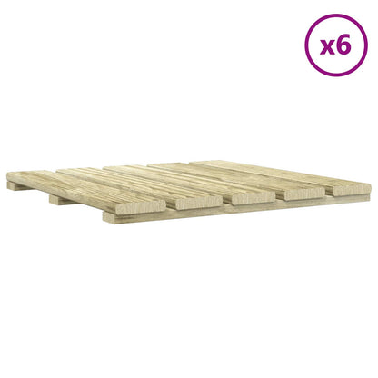 Piastrella per Decking 6 pcs Verde 50 x 50 cm | homemem39