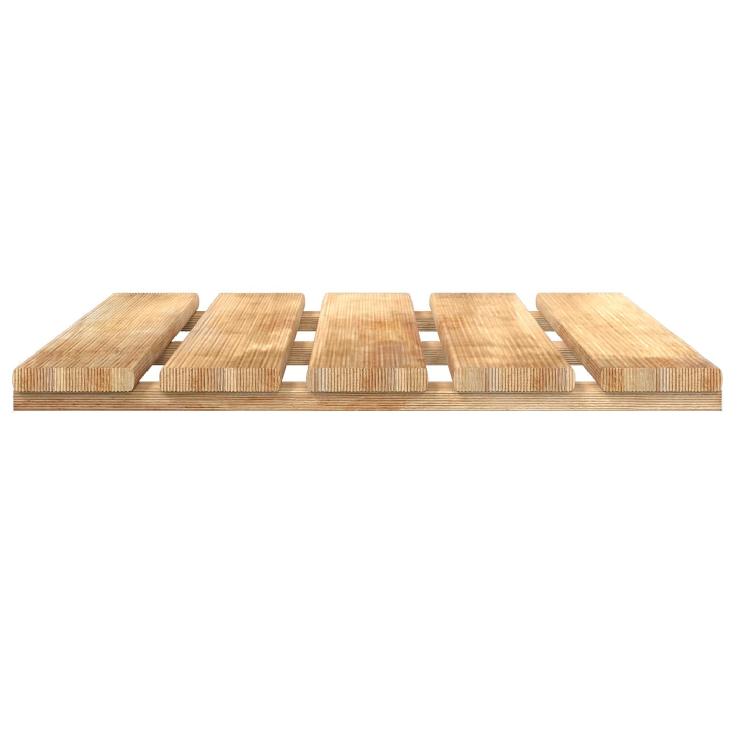 Piastrella per Decking 6 pcs Marrone 50 x 50 cm