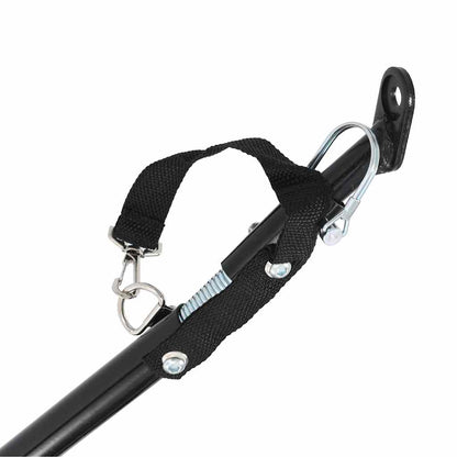 Rimorchio per Animali Domestici e Passeggino 2in1 Rosso e Nero | homemem39