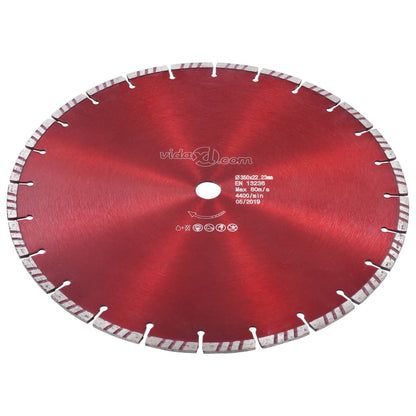 Disco da Taglio Diamantato con Turbo in Acciaio 350 mm | homemem39