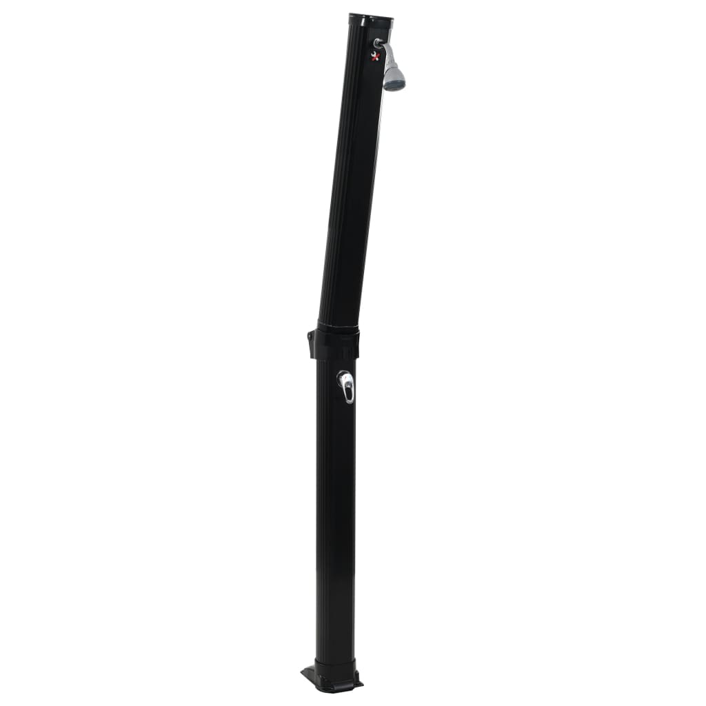 Doccia ad Energia Solare Pieghevole Nera 214 cm 23 L | homemem39