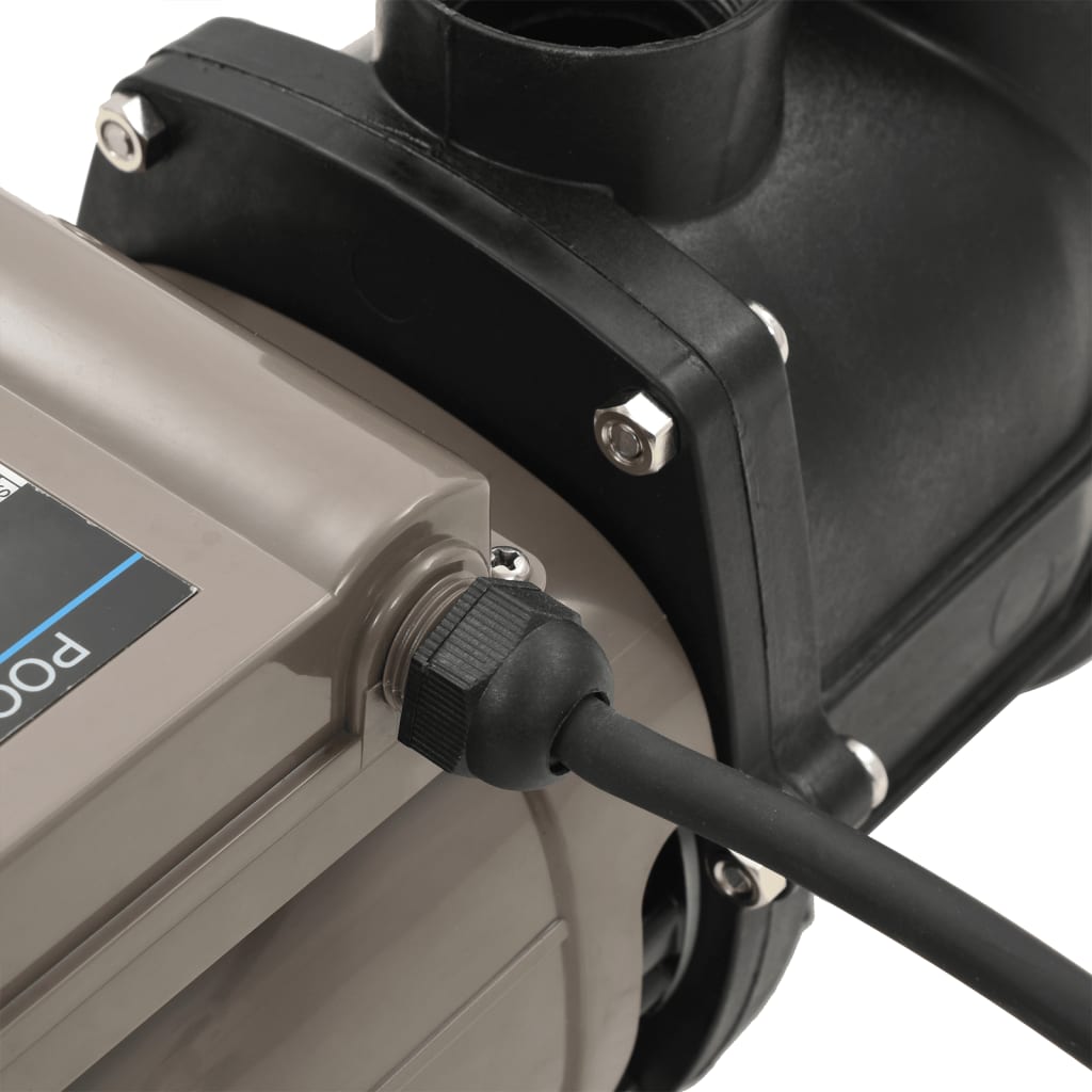 Pompa per Piscina con Timer Nera 0,25 HP 8000 L/h | homemem39