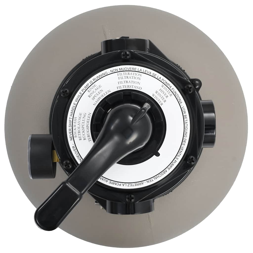Filtro a Sabbia per Piscine Valvola a 4 Posizioni Grigio 350 mm | homemem39