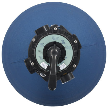 Filtro a Sabbia per Piscine Valvola a 6 Posizioni Blu 560 mm - homemem39