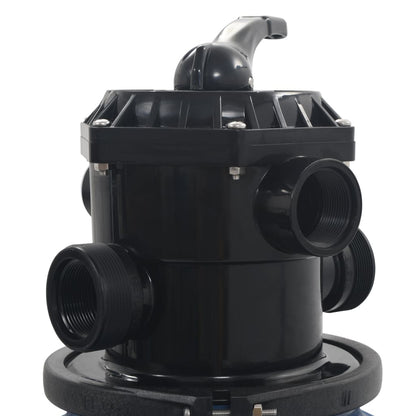 Filtro a Sabbia per Piscine Valvola a 6 Posizioni Blu 560 mm | homemem39