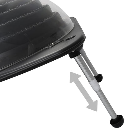 Riscaldatore Solare per Piscina 75x75x36 cm HDPE in Alluminio - homemem39