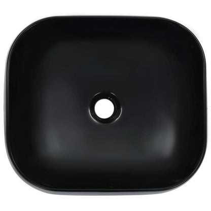 Lavandino 44,5x39,5x14,5 cm in Ceramica Nero - homemem39