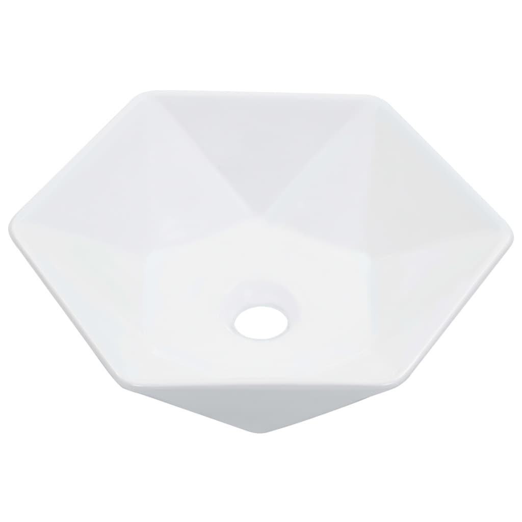 Lavandino 41x36,5x12 cm in Ceramica Bianco