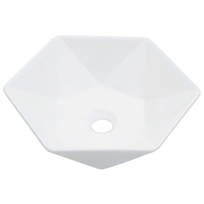 Lavandino 41x36,5x12 cm in Ceramica Bianco