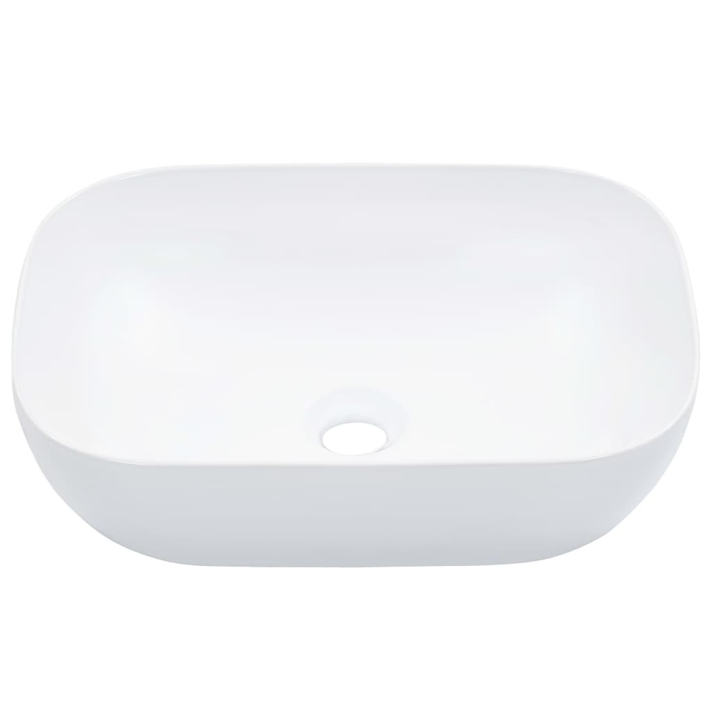 Lavandino 45,5x32x13 cm in Ceramica Bianco - homemem39