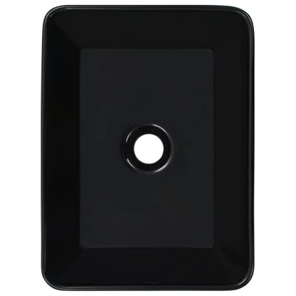 Lavandino 40x30x13 cm in Ceramica Nero