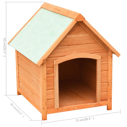 Cuccia per Cani in Legno Massello di Pino e Abete 72x85x82 cm