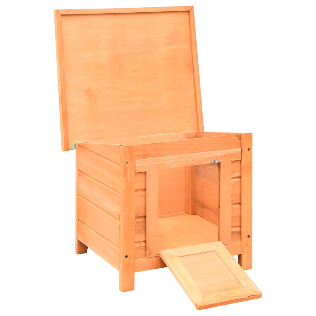 Cuccia per Gatti in Legno di Pino e Abete 50x46x43,5 cm | homemem39
