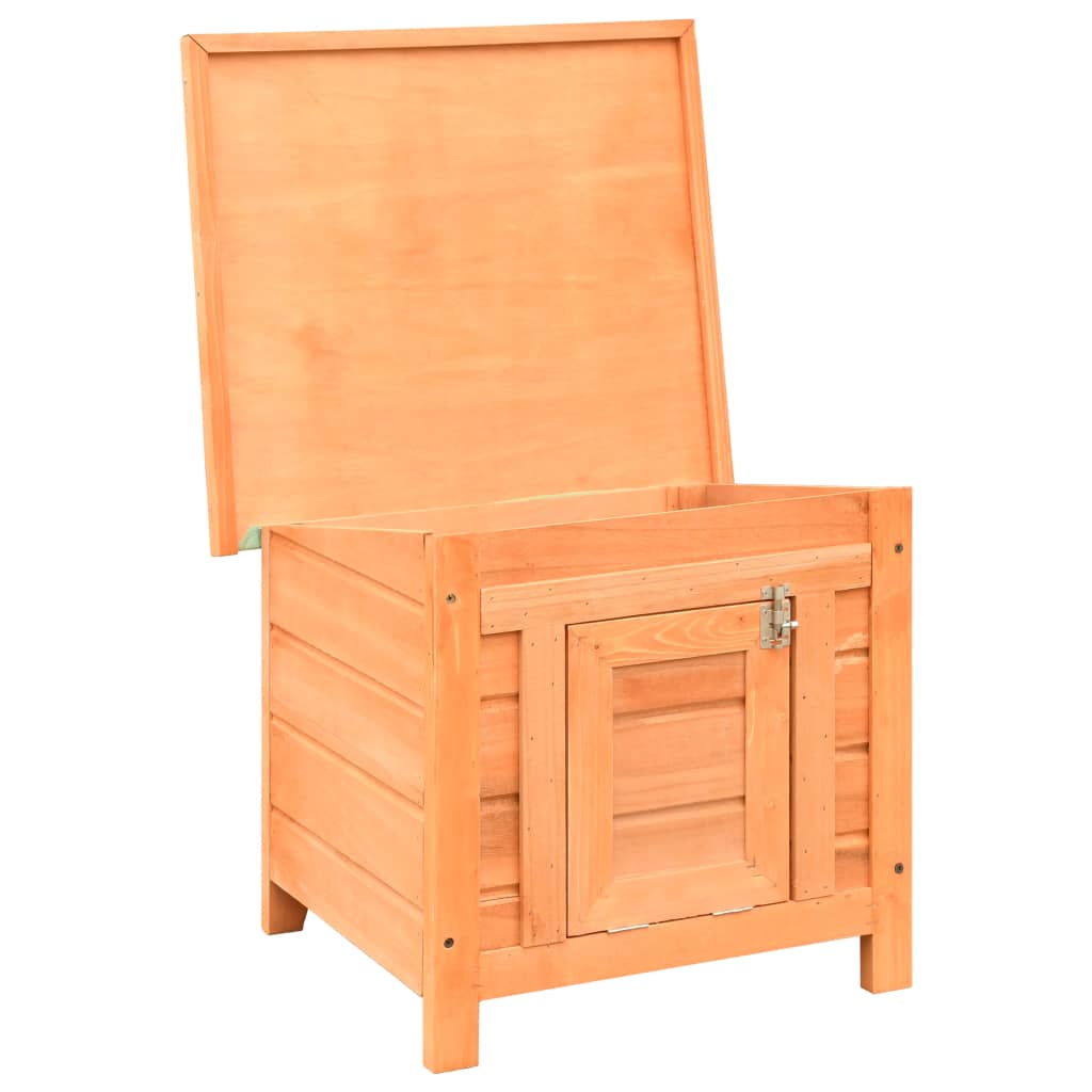 Cuccia per Gatti in Legno di Pino e Abete 50x46x43,5 cm | homemem39