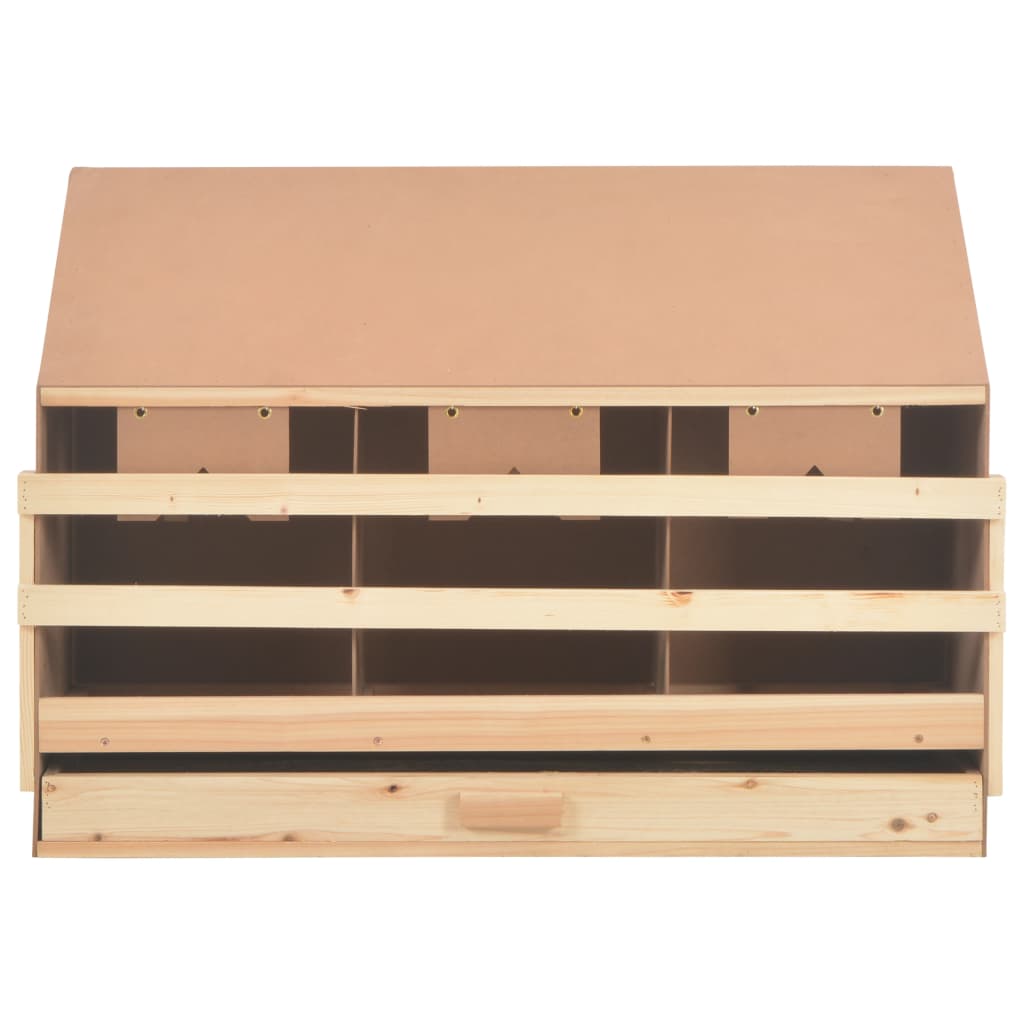 Casetta Cova per Galline 3 Scomparti 93x40x65 cm Legno di Pino - homemem39