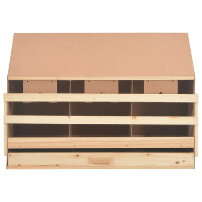 Casetta Cova per Galline 3 Scomparti 93x40x65 cm Legno di Pino - homemem39