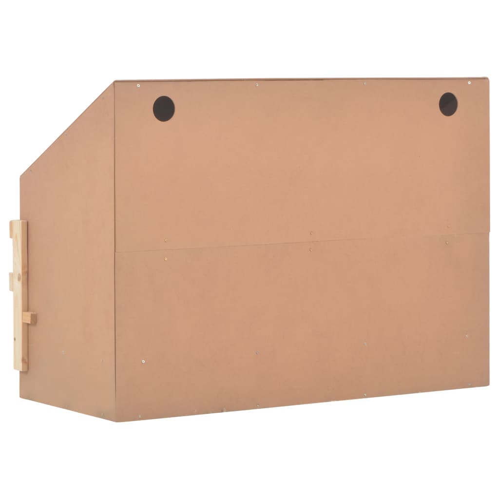 Casetta Cova per Galline 3 Scomparti 93x40x65 cm Legno di Pino - homemem39
