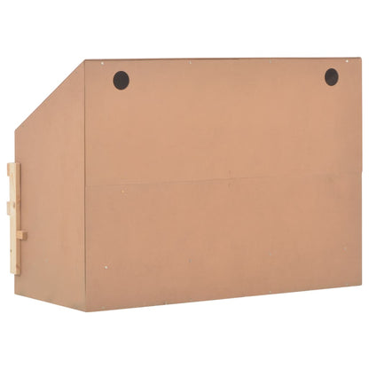 Casetta Cova per Galline 3 Scomparti 93x40x65 cm Legno di Pino - homemem39