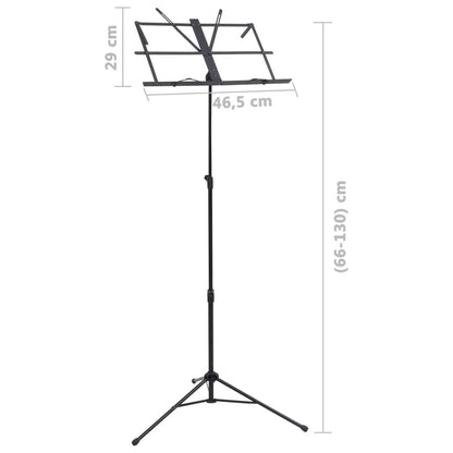 Leggio Musicale Nero in Acciaio | homemem39