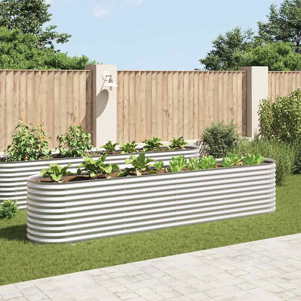 Letto Rialzato Giardino in Acciaio Zincato