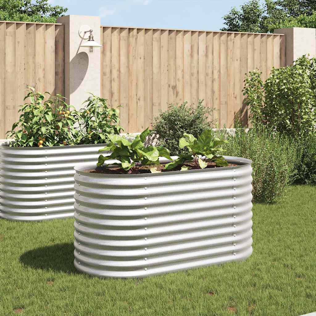 Letto Rialzato Giardino in Acciaio Zincato