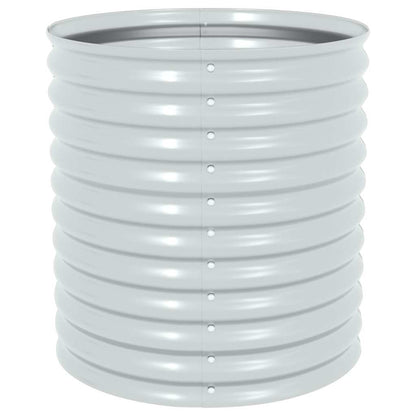 Letto Rialzato Giardino 80x80x81 cm in Acciaio Zincato Argento - homemem39