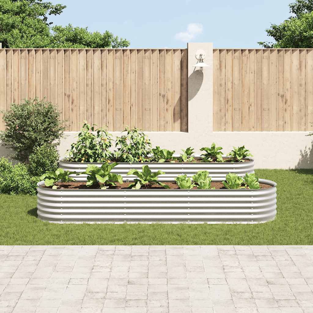 Letto Rialzato Giardino in Acciaio Zincato