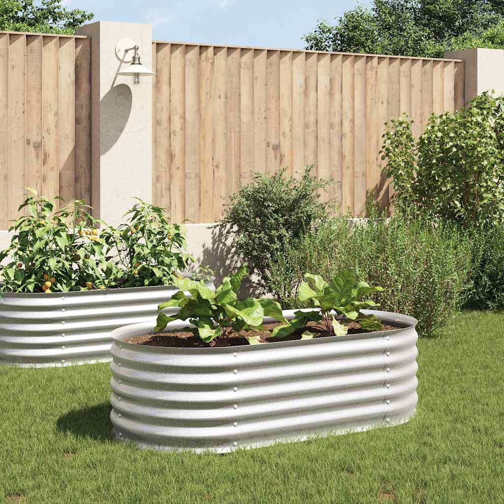 Letto Rialzato Giardino in Acciaio Zincato