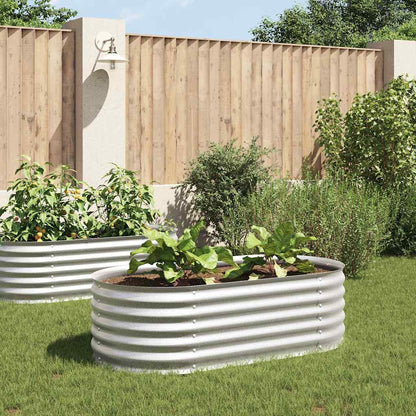 Letto Rialzato Giardino in Acciaio Zincato