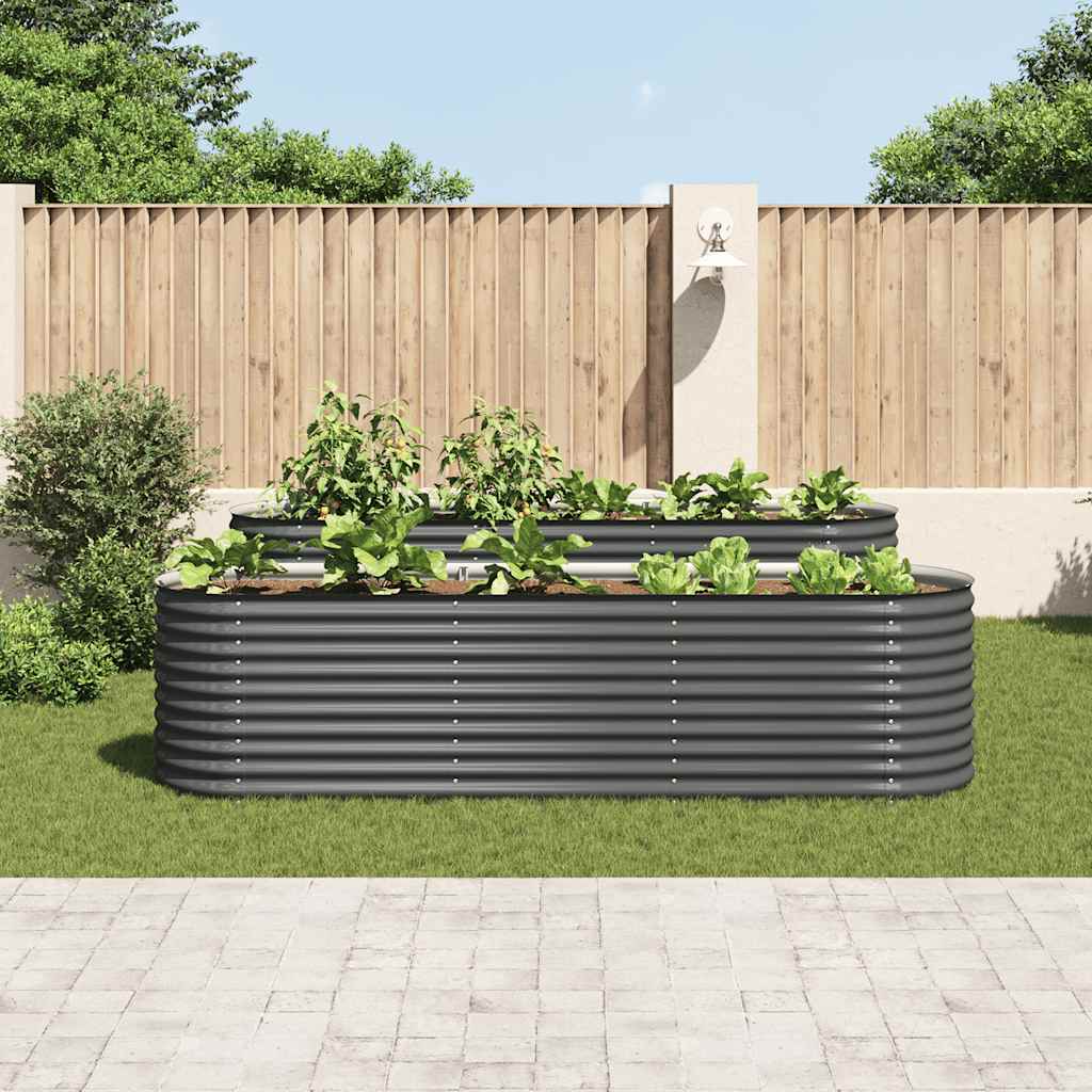 Letto Rialzato Giardino in Acciaio Zincato