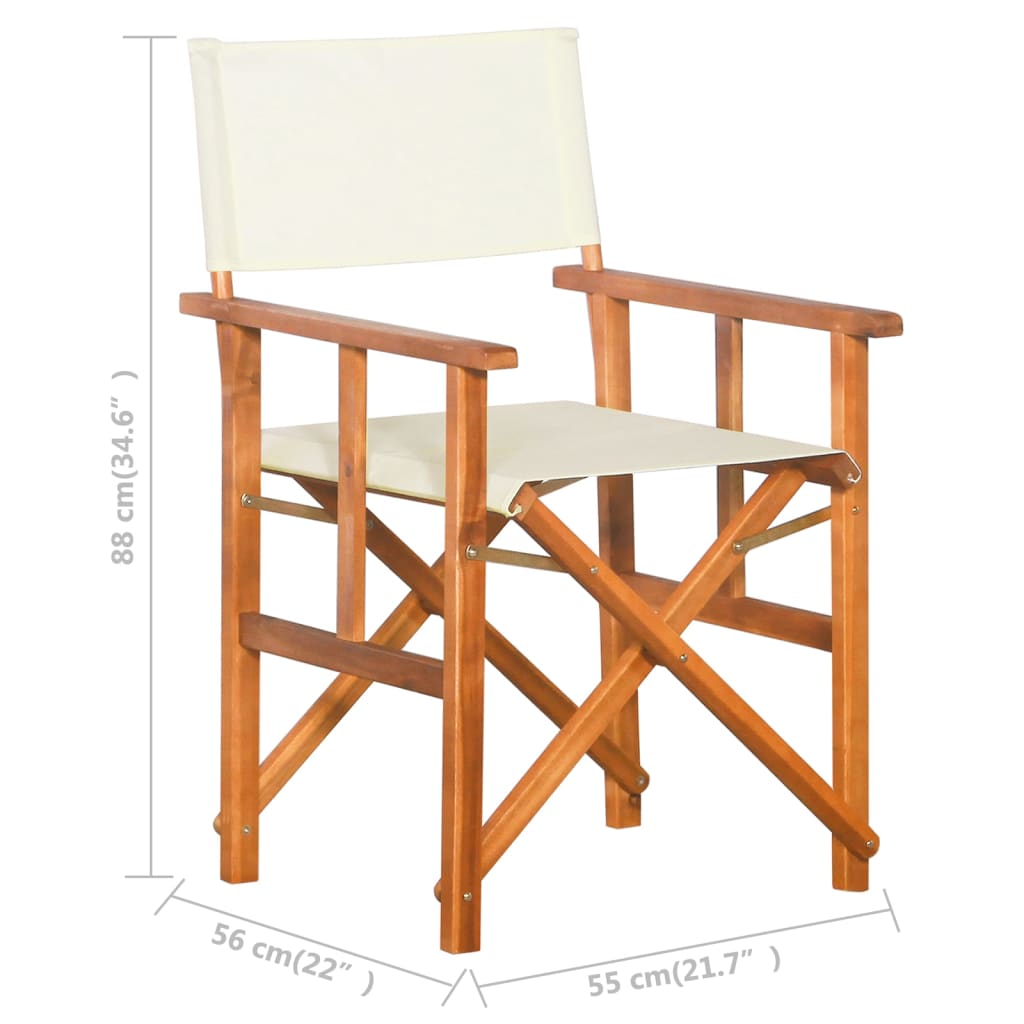 Sedia da Regista in Legno Massello di Acacia | homemem39