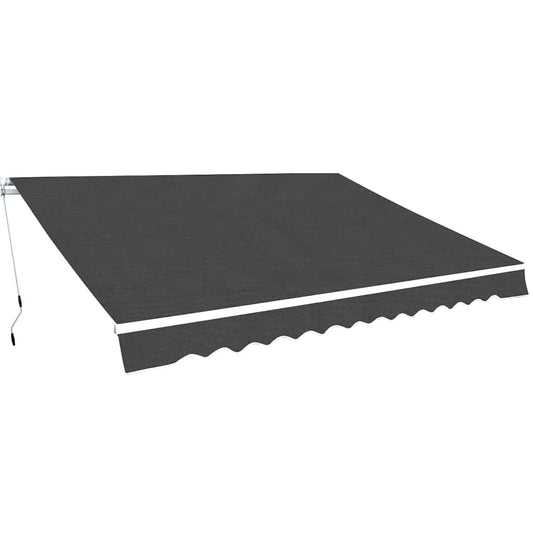 Tenda da Sole Pieghevole Manuale 350 cm Antracite - homemem39