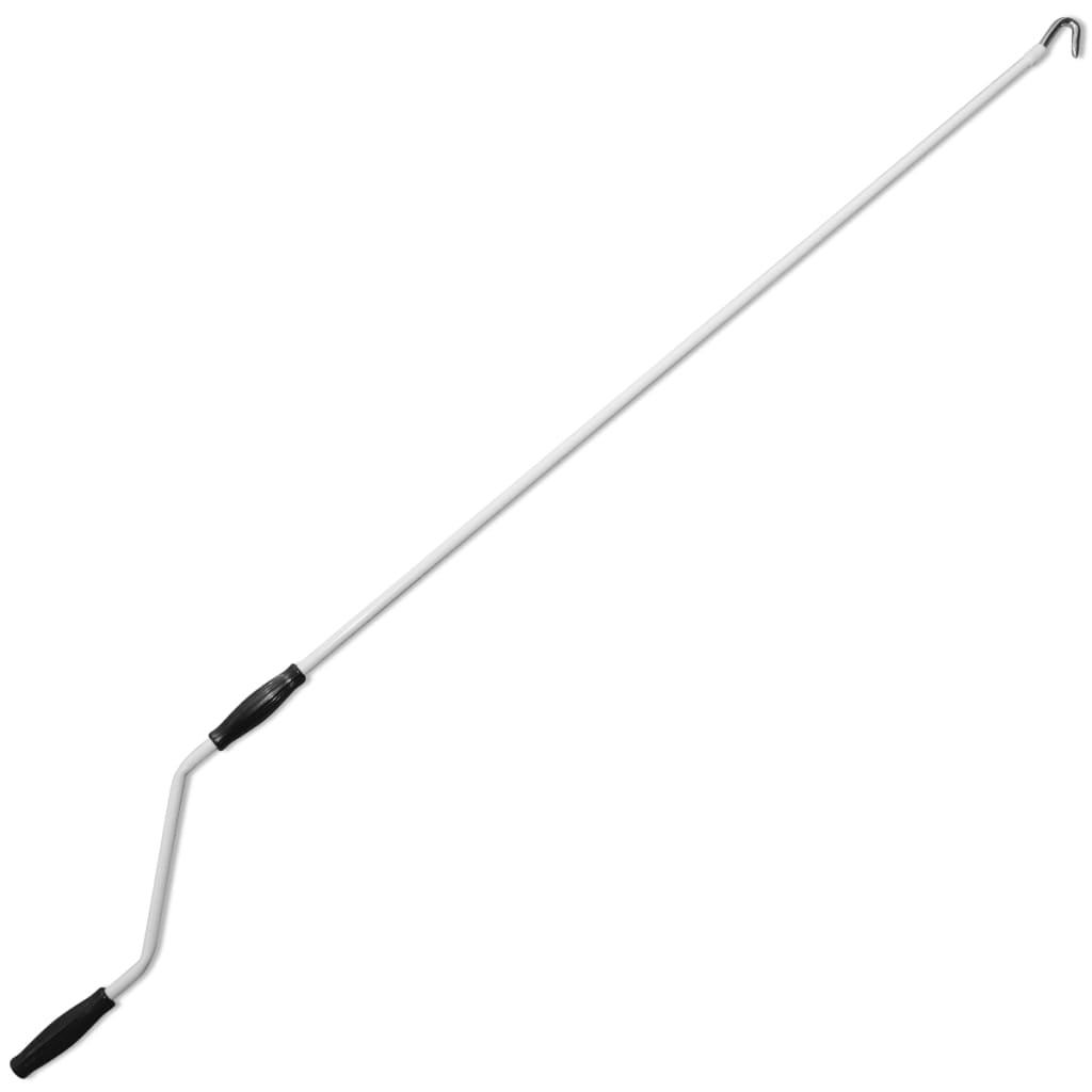 Tenda da Sole Pieghevole Manuale 400 cm Blu/Bianca | homemem39