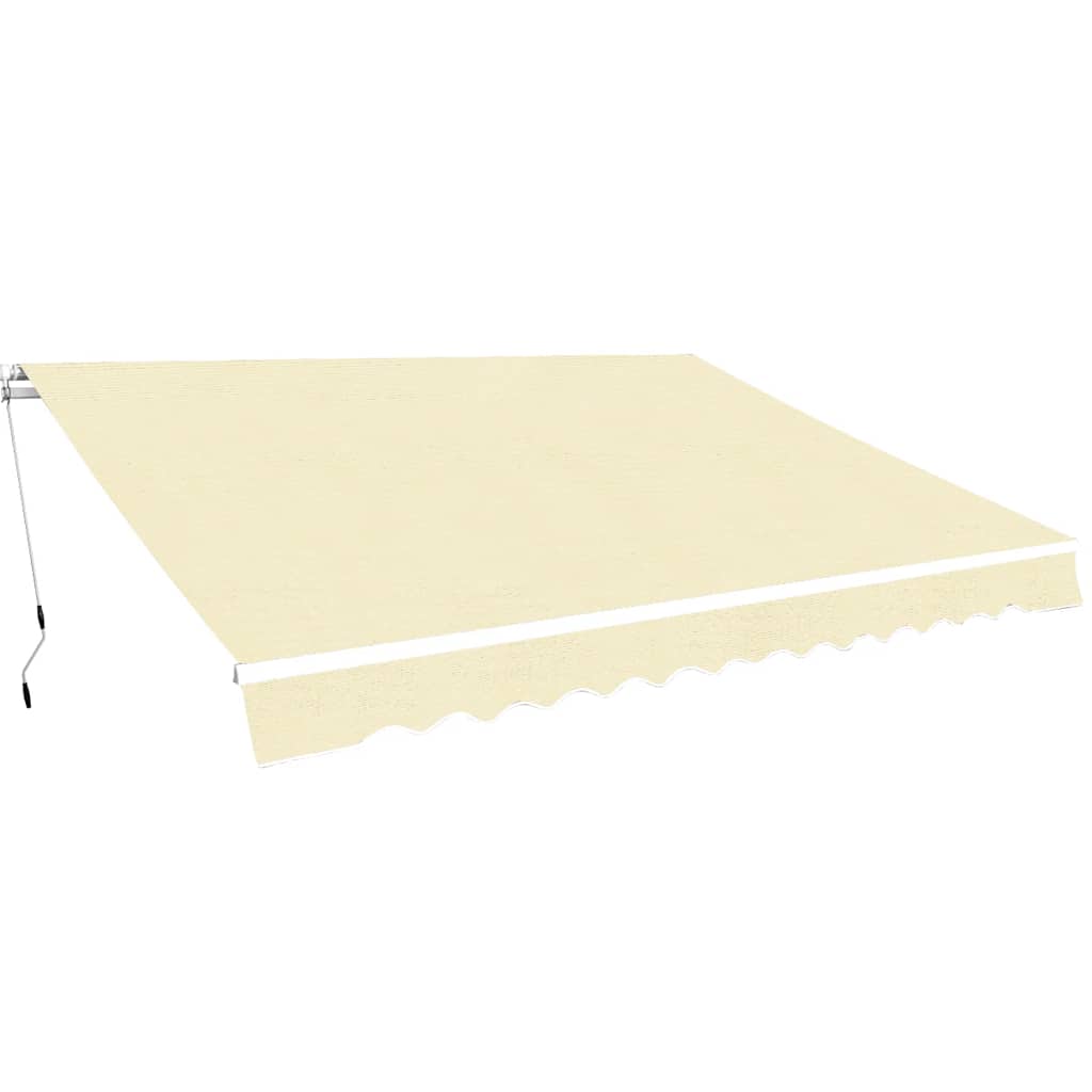 Tenda da Sole Pieghevole Manuale 400 cm Crema | homemem39