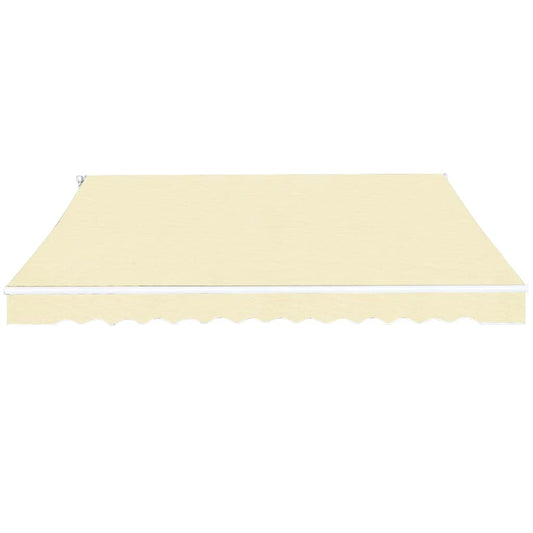 Tenda da Sole Pieghevole Manuale 400 cm Crema - homemem39