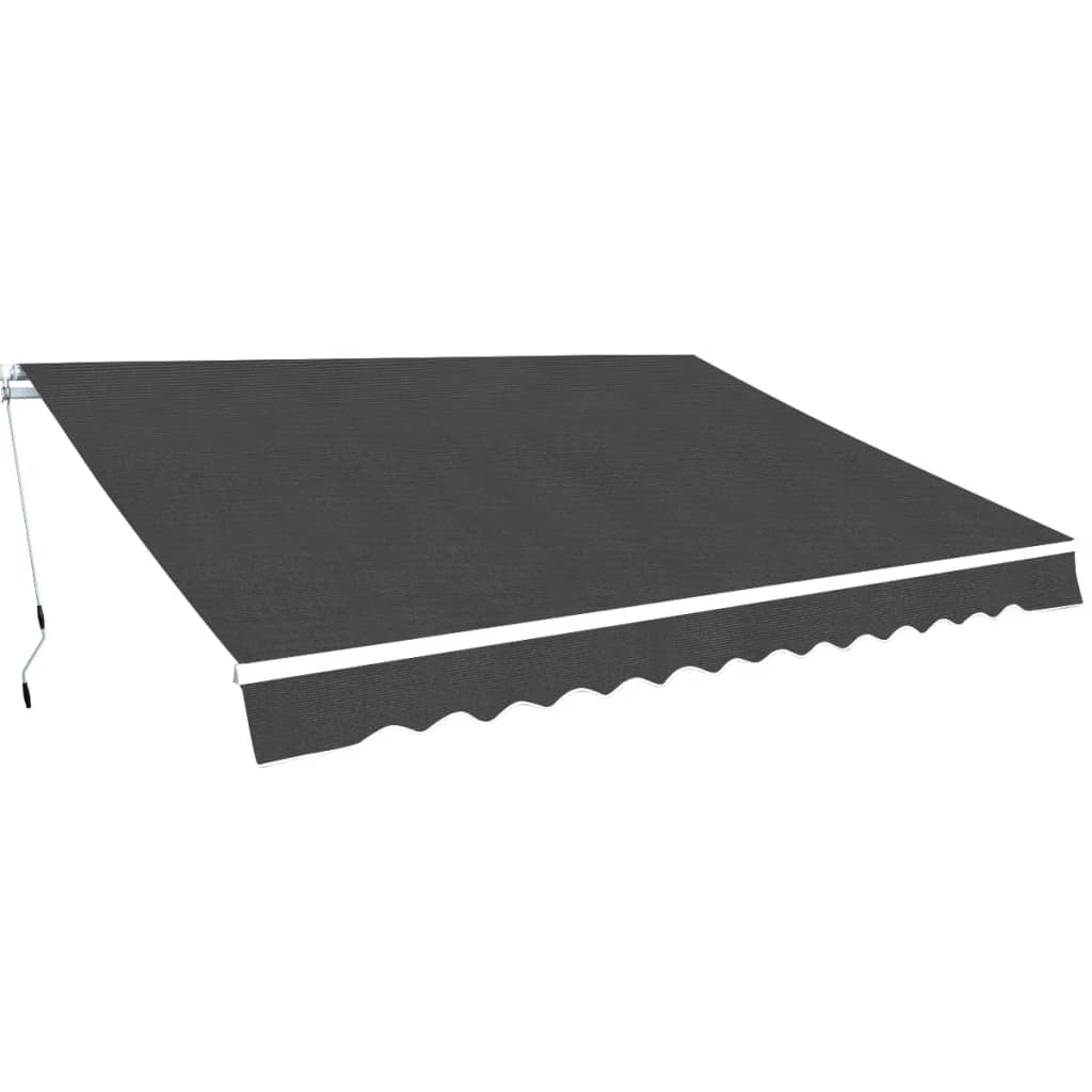 Tenda da Sole Pieghevole Manuale 400 cm Antracite | homemem39
