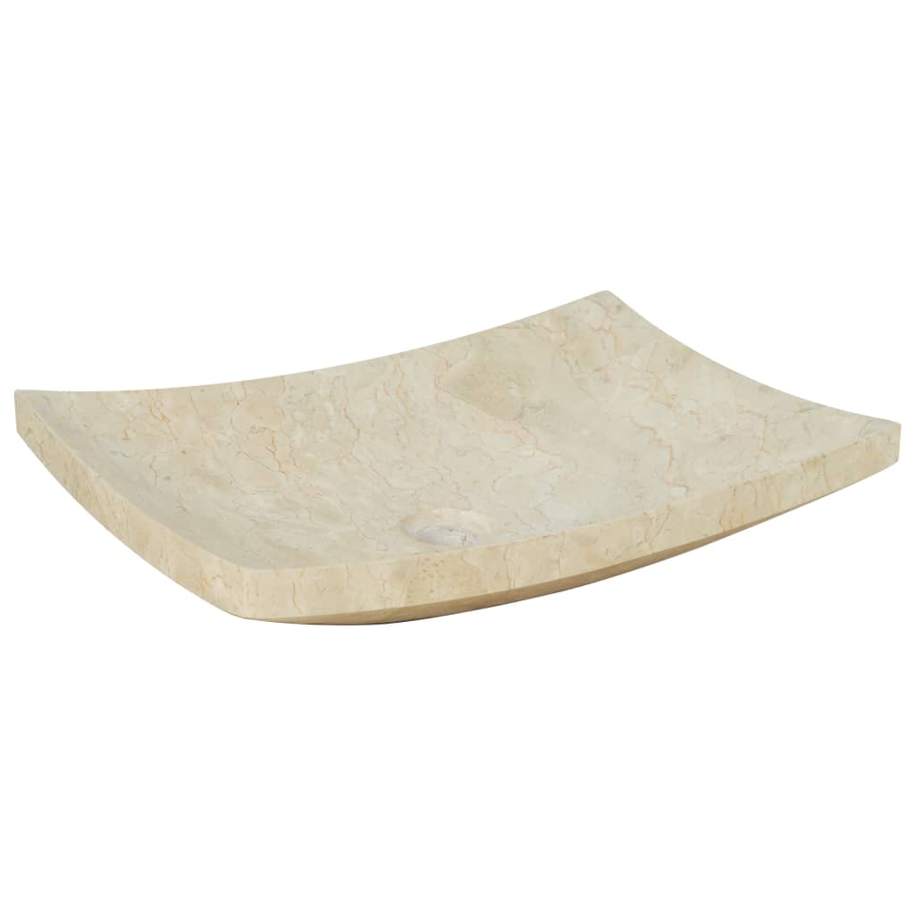 Lavandino 50x35x12 cm in Marmo Crema | homemem39