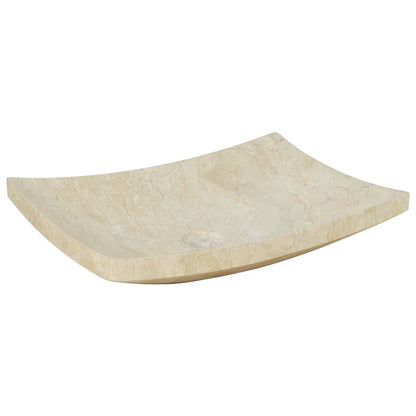 Lavandino 50x35x12 cm in Marmo Crema | homemem39