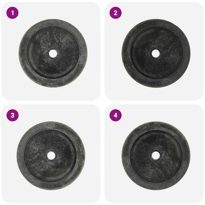 Lavandino 40x12 cm in Marmo Nero